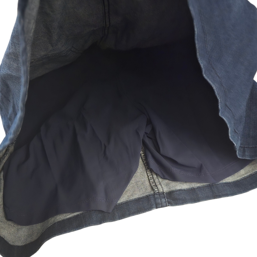 Denim Blue Women’s Denim Skort Lg - Picture 3 of 12